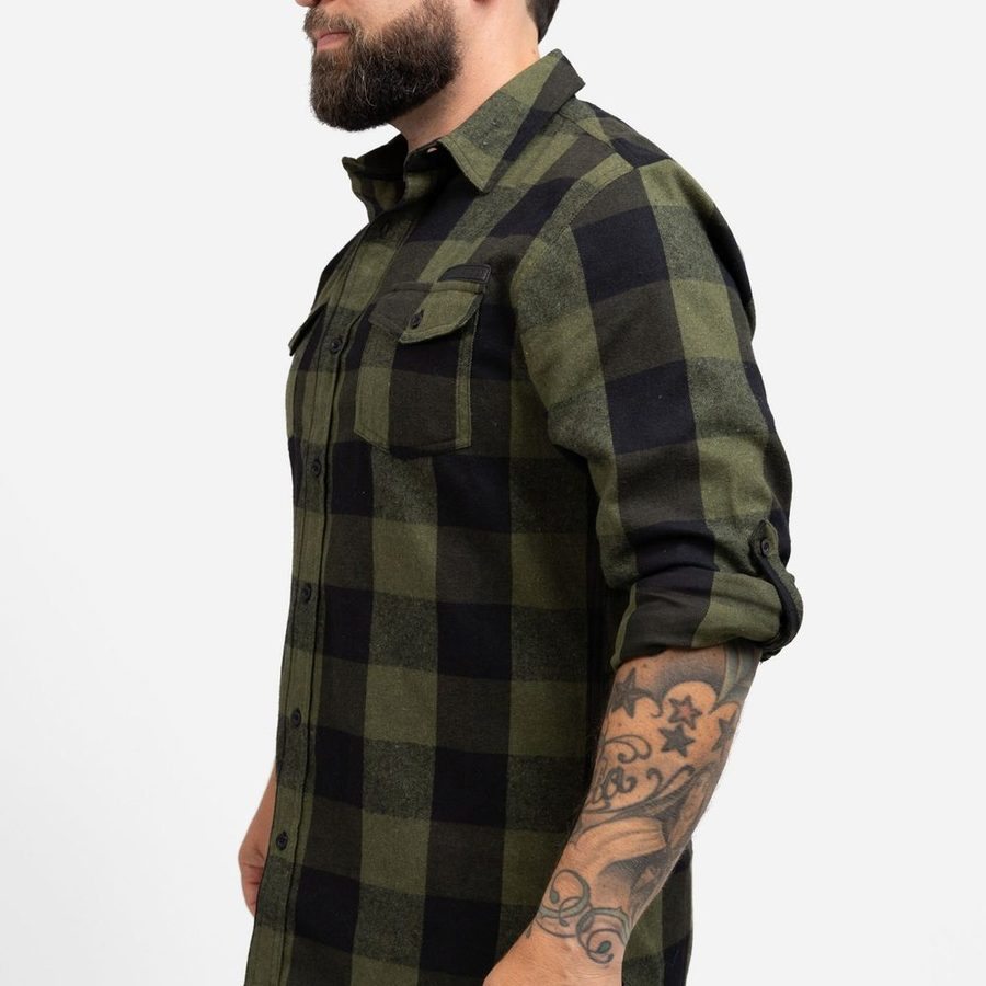 Green Plaid Flannel