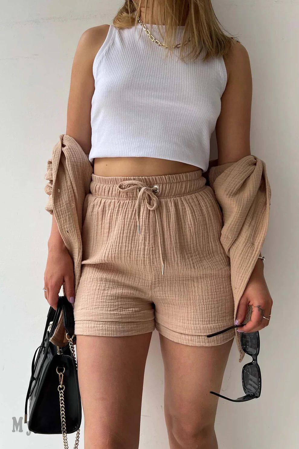 Long-sleeved Shirt Long Set