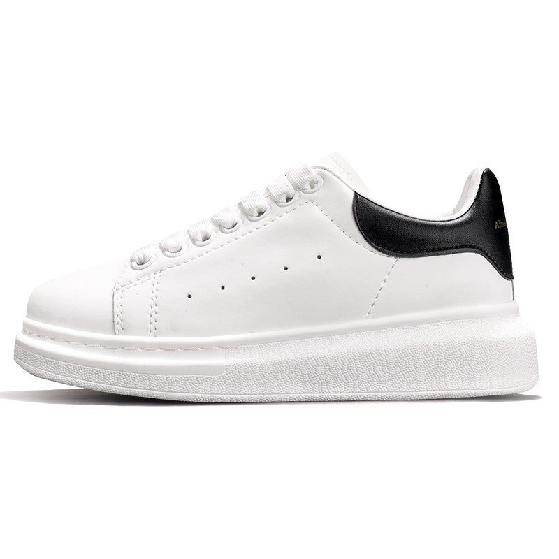 Premium White Platform Trainers | Luxury Leather Sneakers